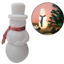 Luminária Mesa Boneco de Neve Usare Natal:Charme e Aconchego Luminária Mesa Boneco de Neve Usare Natal:Charme e Aconchego