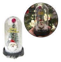 Luminaria Mesa Enfeite Natal Papai Noel Vermelha Cupula Led Luminaria Mesa Enfeite Natal Papai Noel Vermelha Cupula Led