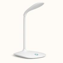 Luminaria Mesa Led Articulada Abajur Touch Flexivel Branca Leitura Estudo Trabalho Quarto Escritorio Recarregavel