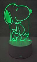 Luminária mesa Led RGB Snoopy controle remoto sortidas Cor:Modelo 1 Luminária mesa Led RGB Snoopy controle remoto sortidas Cor:Modelo 1