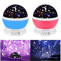 Luminária Mesa Luz Galaxy Projetor Infantil Exclusiva Compacta