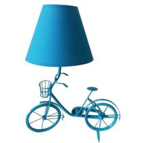 Luminaria mesa metal little bike azul 15 x 15 x 29 cm