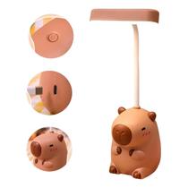 Luminária Mini Abajur Capivara Divertida Com Apontador