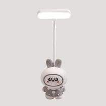 Luminária Mini Abajur de Mesa Dobrável Flexível Sem Fio Recarregável Led USB