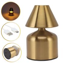 Luminária Mini De Mesa Usb 3 Níveis De Iluminação Abajur Quarto Sortida