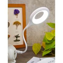 Luminaria mini led flexivel inteligente com comando de voz usb 3 modos de brilho - LELONG