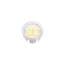 Luminária Mini Point Pontual Translúcida Circular 6000k Branco Frio Com 4 Super Leds Bivolt Nuze