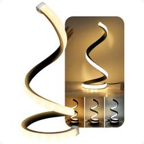 Luminária Moderna Circular Noturna Led Decorativa De Mesa