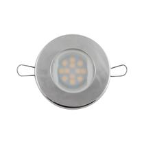 Luminária Náutica Cabine 9 Leds 12 / 24v Branco Quente