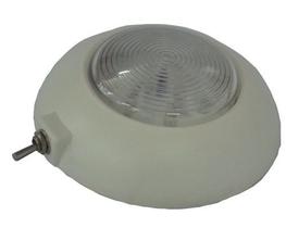 Luminária Náutica de Cabine Bicolor 12 Leds 12v Luz Vermelha e Branca