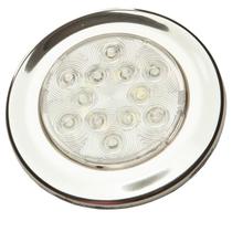 Luminária Náutica Inox Bicolor Branca e Vermelha
