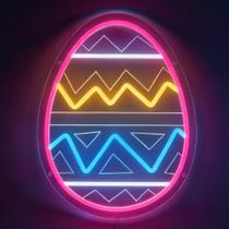 Luminária Neon em Formato de Ovo de Páscoa YYUAN com Alimentação USB para Decoração de Parede Luminária Neon em Formato de Ovo de Páscoa YYUAN com Alimentação USB para Decoração de Parede