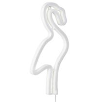 Luminária Neon Flamingo Branco Led Usb - Vermelho