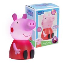 Luminária Night Light Paladone Peppa Pig Figure com som para crianças