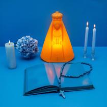Luminária nossa senhora dourada Luminária nossa senhora dourada