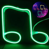 Luminária Nota Musical Led Neon Decoração 127V Super Brilhante Para Festa e Eventos - 801716 Luminária Nota Musical Led Neon Decoração 127V Super Brilhante Para Festa e Eventos - 801716