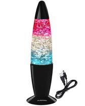 Luminária Noturna de Vidro USB Playlearn Glitter - 13,5 cm Luminária Noturna de Vidro USB Playlearn Glitter - 13,5 cm