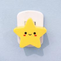 Luminária Noturna Estrela LED Colorida Quarto Infantil Decoração 1W Bivolt Luz Suave Tomada Parede