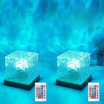 Luminária Noturna Growalleter com Projeção de Onda Oceânica RGB 16 Cores