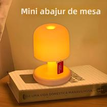 Luminária Noturna LED Estilo Mini Cogumelo Recarregável Por USB Luz Do Pôr Do Sol Para Decoração De Luminária Noturna LED Estilo Mini Cogumelo Recarregável Por USB Luz Do Pôr Do Sol Para Decoração De