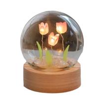 Luminária Noturna Tulipa Decoração Floral Fofa Para Quarto Presente De Dia Dos Namorados Para