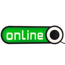 Luminária Online Led Abajur On-Line Mesa 3D 25,5Cm Com Fonte