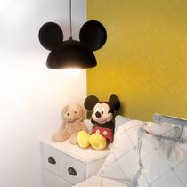 Luminária Orelhas Mickey Black Pendente Luminária Orelhas Mickey Black Pendente