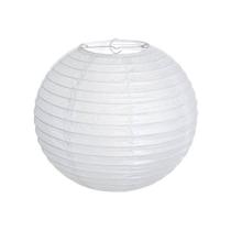 Luminária Oriental Branca Lisa - 30 cm