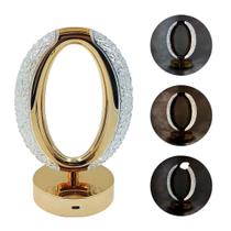 Luminária Oval LED de Mesa com USB Luz Ajustável Portátil Recarregável para Estudo Escritório Quarto Moderna Compacta Luminária Oval LED de Mesa com USB Luz Ajustável Portátil Recarregável para Estudo Escritório Quarto Moderna Compacta
