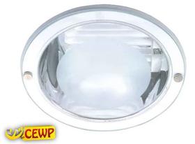 Luminária p/ 2 lâmpada compacta embutir - branco