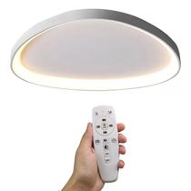 Luminaria Paflon Sobrepor Organica Led 3 Tons Controle Remoto Teto Decoraçao Iluminaçao Enfeite Sala Quarto Residencia Comercio Empresa