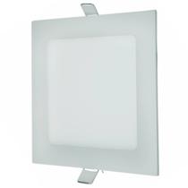 Luminária Painel De Teto 18W Embutir Quadrada Led 6500K Luz Branca Forro Pvc Gesso Quarto Cozinha Sala Banheiro