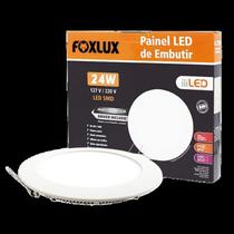 Luminária Painel Led 12W 4000k Luz Neutra - Quadrada de Embutir Bivolt - Foxlux