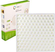 Luminária Painel Led Colmeia Quadrado 36W 22Cm Branco Quente