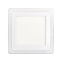 Luminária painel led dual color 6w+3w embutir quadrado Luminária painel led dual color 6w+3w embutir quadrado