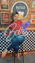 Luminária Painel Neon Led - Bar 60x40cm Luminária Painel Neon Led - Bar 60x40cm