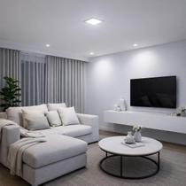 Luminária Painel Plafon Embutir LED Slim 20x20 18w Quadrado Minimalista Luz Branco Quente Neutro Frio Casa Sala Quarto Cozinha Banheiro Hall Entrada Luminária Painel Plafon Embutir LED Slim 20x20 18w Quadrado Minimalista Luz Branco Quente Neutro Frio Casa Sala Quarto Cozinha Banheiro Hall Entrada