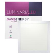 Luminária Painel Plafon Led Embutir 40x40 36W 3000K SaveEnergy - Save Energy