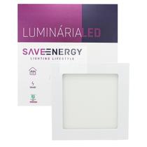 Luminária Painel Plafon Led Sobrepor 17x17 12w 5700k SaveEnergy Luminária Painel Plafon Led Sobrepor 17x17 12w 5700k SaveEnergy
