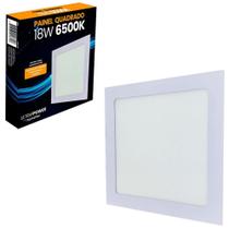 Luminaria painel quadrado de embutir led 18w 6500k branca bivolt 21,8cm homeflex - WESTERN