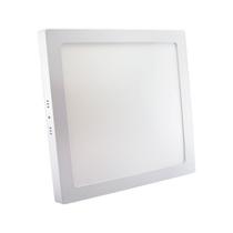 Luminária painel tipo plafon led 24w 6000k quadrado de sobrepor branco