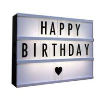 Luminária Palavras Letras Light Box Cinema Letreiro Led Luminária Palavras Letras Light Box Cinema Letreiro Led