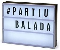 Luminária Palavras - Letreiro de Cinema - 96 caracteres Lightbox A4