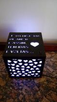 Luminaria Para Namorado,amigo C/ Nome Personalizavel E Frase