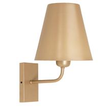 Luminária Parede Arandela Cúpula Metal Cama Quarto Champagne Luminária Parede Arandela Cúpula Metal Cama Quarto Champagne