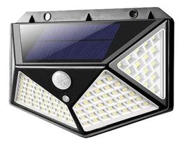 Luminária Parede Solar 100 Leds Bateria Luz Balizador Jardim - Sihagark Luminária Parede Solar 100 Leds Bateria Luz Balizador Jardim - Sihagark
