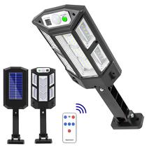 Luminária Parede Solar 43 LEDs SMD Sensor Presença 3 Modos Luz Área Externa 20W À Prova DÁgua IP65