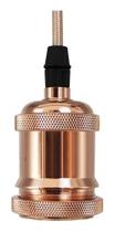 Luminária Pendente 1 Metro Rose Liso Decorativo Soquete E27 Bivolt Decorativo Vintage Retro Com Porta Prato para Teto sem Lâmpada Casa Sala Cozinha Luminária Pendente 1 Metro Rose Liso Decorativo Soquete E27 Bivolt Decorativo Vintage Retro Com Porta Prato para Teto sem Lâmpada Casa Sala Cozinha