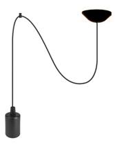 Luminária Pendente 3m Cabo Ajustável com Desviador Teto e Soquete Liso E27 Luminária Pendente 3m Cabo Ajustável com Desviador Teto e Soquete Liso E27
