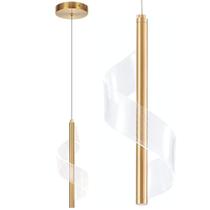 Luminária Pendente 5 Watts LED 3 Cores Acrílico Metal Lustre Teto Gimpo KJDD-L-013